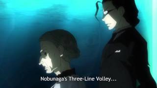 Nobunagun Nobunaga 3Way Volley 1080p [upl. by Eadahs]