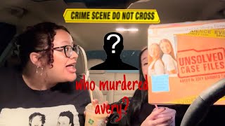 RIP Avery Gardner… play the viral unsolved case files game with us PART 1 [upl. by Ilajna]