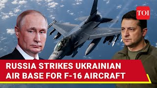 Putin’s Forces Pound F16 Airfield In Western Ukraine Explode Power Grid In Airstrike  Report [upl. by Gnehs298]