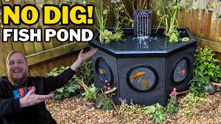 EASIEST fish pond for your garden A great home for goldfish [upl. by Boffa]