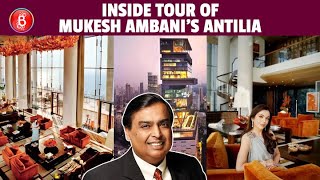 Inside Tour Of Mukesh Ambanis Massive BillionDollar House Antilia [upl. by Adnowat]