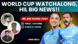 T20 Womens World Cup India vs New Zealand watchalong  BIG Updates on HIL  Sport Circle [upl. by Noivax]