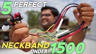 5 Best Neckband Under 1500 in 2024 ⚡⚡ Top 5 Neckband Under 1500 ⚡⚡ [upl. by Ekram]