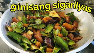 GINISANG SIGARILYAS WITH KALABASA AND PORK [upl. by Arekahs]