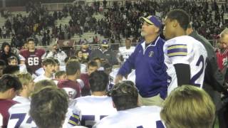 Hahnville coach Nick Saltaformaggio Destrehan coach Stephen Robicheaux speak after playoff game Vi [upl. by Normie803]