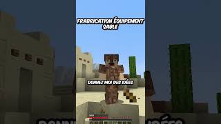 ARMURE 🛡️ en SABLE ⌛ Dans MINECRAFT 🤯 Minecraft Shorts [upl. by Giglio529]