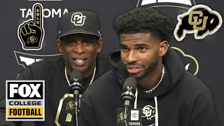 Postgame Interview Deion Sanders Shedeur Sanders reflect on Colorados loss to No 18 Kansas State [upl. by Madaih954]