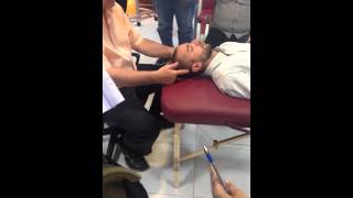 Parietal lift  Osteopathy cranial course [upl. by Aikyn]