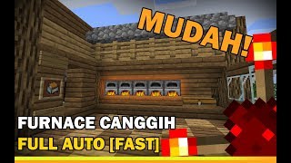 CARA MEMBUAT FURNACE OTOMATIS Minecraft Tutorial [upl. by Yzeerb]