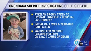 Onondaga County Sheriffs Office investigating death of 4yearold boy from DeWitt [upl. by Ardnola]