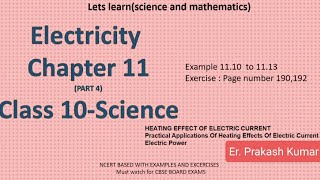 Chapter 11 class 10 science Electricity [upl. by Icaj]