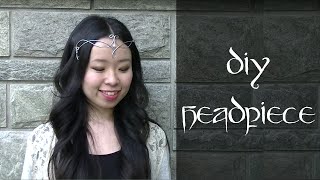 How to Make a Headpiece  Circlet with wire [upl. by Yenittirb617]