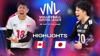 🇨🇦 CAN vs 🇯🇵 JPN  Highlights  Week 3  Mens VNL 2024 [upl. by Nannarb]