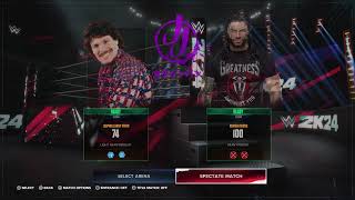 WWE2K24 CAW SEARCH LEAPING LANNY POFFO [upl. by Ahsiuq]