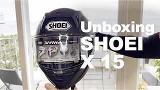 Unboxing Shoei X 15 in Matte Black [upl. by Uhayile667]