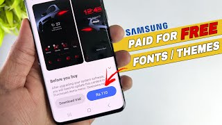 How To Use Paid Themes amp Fonts For Free In Samsung🔥  101 Working Trick For Samsung [upl. by Htiaf]