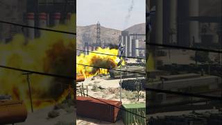 Iranian drones and missiles hit Israels military compound GTA 5 [upl. by Groos504]