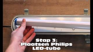 Plaatsen van Philips MasterLED en CorePro LEDtubes [upl. by Annaer633]