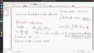 Combinación lineal de orbitales [upl. by Einaffit622]