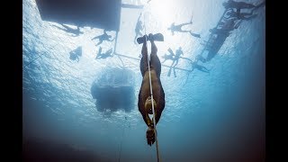 VB2018 Alexey Molchanovs World Record Dive to 130m [upl. by Rudich]