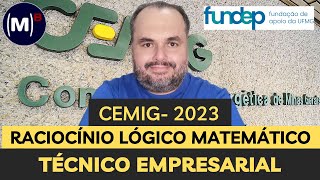 FUNDEP  CEMIG 2023  TÉCNICO EMPRESARIAL  PROVA DE RACIOCÍNIO LÓGICO [upl. by Asennav]