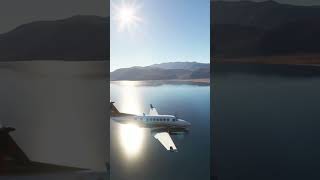 TwinEngine Touchdown in Socotra aviation landing flight flightsimulator msfs2020 beach ocean [upl. by Luebke]