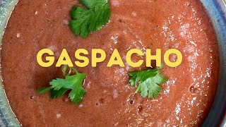 RECETTE DE GASPACHO DE TOMATE PRÊT EN 5 MINUTES  IDÉALE POUR SE RÉGALER AVEC CETTE CHALEUR [upl. by Gnues]