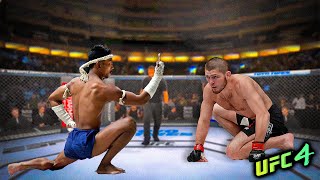 Khabib Nurmagomedov vs Muay Boran EA sports UFC 4 [upl. by Idaf]