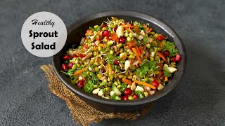 Healthy Sprout Salad  Indian Mung Bean Sprout Salad [upl. by Allianora]