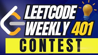 LEETCODE WEEKLY CONTEST 401  Coding Blocks code codingblocks leetcode [upl. by Aillicsirp725]