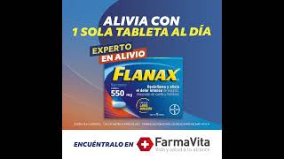 Desinflanax el dolor intenso con Flanax® 550 Ordénalo a domicilio en FarmaVita [upl. by Ettegirb]