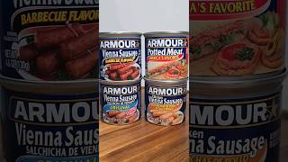 Armour Potted Meat and Vienna Sausage Original Chicken and Barbecue Flavors [upl. by Ardnasac845]