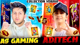 As Gaming Vs Aditech Collection War Only Rare Bundle Challenge 😍  Garena Free Fire [upl. by Aisital]