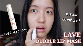 REVIEW LAVE OXY BUBBLE LIP MASK 🍓  DUPE Nacific Bubble Scrub [upl. by Siseneg]