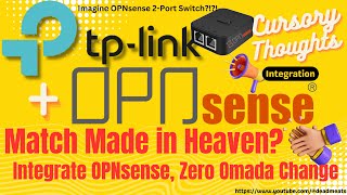 CS8 Use OPNsense with TP Link Omada Switch and Router with Zero VLAN Configuration Change [upl. by Nylorahs]