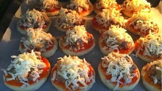 recette mini pizza facile et rapide [upl. by Lawrence]