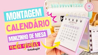 Montagem Mini Calendário [upl. by Arreit234]