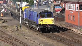 58023 arrives at Kidderminster 140924 [upl. by Llereg]