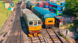 Swanage Train Station  Diesel Gala 2023 [upl. by Ahsead]