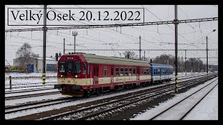 Vlaky Velký Osek 20122022 [upl. by Veljkov]