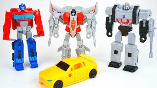 Transformers Bravo Wave 1 Authentics G1 Optimus Prime Megatron Starscream Bumblebee Collection [upl. by Orenid]