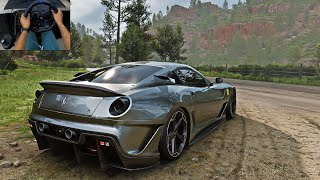 1200 HP Ferrari 599xx EVO  Forza Horizon 5  Logitech G923  Gear Shifter [upl. by Annodahs]