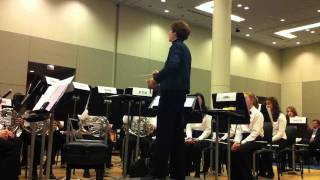 Paula Crider rehearsal clinic with McCracken Middle School Band Part 1 [upl. by Anerehs164]