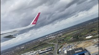 SKY express GQ801 Brussels to Athens Pushback Taxi amp Takeoff  SWTEC A320NEO [upl. by Adnohral]