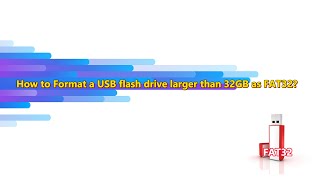 How to Format a USB flash drive larger than 32GB as FAT32 on Windows 10 [upl. by Diskson]