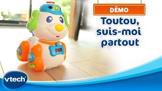 Toutou suismoi partout  Un petit chien interactif qui suit bébé partout   VTech [upl. by Ahsert568]