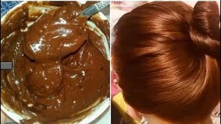 DARK BROWN HAIR DYE AT HOME HAIR DYE IN 10 MIN✅💯 100ORGANIC HAIR DYE AMAZING RESULT [upl. by Roxane668]