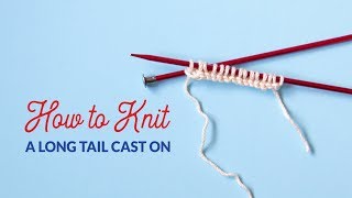 How to Work a Long Tail Cast On in Knitting  Hands Occupied [upl. by Sowell]