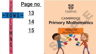 Cambridge Primary Mathematics workbook 2 page number 131415 [upl. by Close]