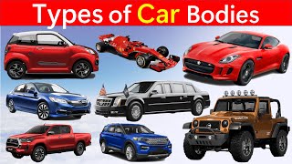 Types of Car Bodies  Types of Car  Different Types of Car Body Style [upl. by Eckart]